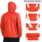 Outdoor Ventures Men's Rain Jacket Waterproof Lightweight Packable Rain Shell Raincoat with Hood for Golf Hiking Travel