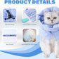 Cat Recovery Collar, Soft Adjustable Cone for Cats and Kittens, Lightweight Waterproof Elizabethan Collar for After-Surgery Care, Prevent Licking and Scratching, Neck Protector for Pets（Light Blue,S）