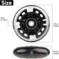 8pcs Inline Skate Wheels Led Light-Up Wheels 64/70/72/76/80mm w/Bushings 85-88A for Kids and Youth Beginners Children's Inline Skates Indoor/Outdoor Use (Black, 72mm)
