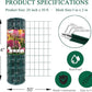 Green PVC Coated Welded Wire Fence 24 Inch x 50 Foot, 2 Inch x 3 Inch 16GA, Garden Border Fencing Roll Vinyl Coating Metal Wire Mesh for Yard Vegetable Plant Protection Poultry Netting