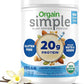 Orgain Organic Simple Vegan Protein Powder, Vanilla - 20g Plant Based Protein, Made with less Ingredients, No Artificial Sweeteners, Gluten Free, No Dairy or Lactose, 1.25 lb (Packaging May Vary)