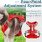BARKBAY Dog Harness No Pull with ID Tag Pocket - Heavy Duty, Reflective, Easy Control for Large Dogs(Red,XL)