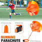 Soccer Training Equipment, Speed Agility Training Equipment for Kids Youth Adults, 20ft Agility Ladder, 4 Hurdles, Jump Rope, 12 Soccer Cones, Running Parachute, Football Training Equipment