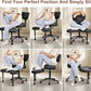 Meditation Chair Cross Legged ADHD Office Chair for Adults with Wheels Ergonomic Back Support and Leg Rest for Multi Position Criss Cross Sitting Kneeling and Yoga Height Adjustable, Leather Style