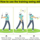 Retractable Golf Swing Aid for Golf Speed Training, Rhythm Click Golf Swing Trainer for Indoor Golf Practice & Outdoor Warm Up, Golf Grip Trainer for Improving Hitting Strength & Tempo