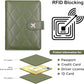 Melsbrinna Rfid Passport Holder for Travel women/Men, Cute Passport Wallet Rfid Blocking Card Slots, Rfid Passport Cover/CaseTravel Wallet, Passport Book Holder (1, LG GREEN)