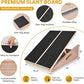 Slant Board for Calf Stretching, Portable Wooden Calf Stretcher - Adjustable Incline Board for Knees Ankle Heel Feet Leg