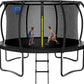 Trampoline 8FT 10FT 12FT 14FT 16FT, Outdoor Trampolines for Kids and Adults, Recreational Trampoline with Enclosure Net & Ladder, Round Trampoline ASTM Approved, 400/450LBS Weight Capacity