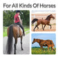 Horse Tail Extension with Braided Horsehair Loop, Blunt Cut Bottom, 3/8 lb, 28-30 inches (dark gray)