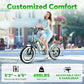 2 Seater Electric Bike, 48V 20AH(𝟗𝟔𝟎𝐖𝐇) Large Removable Battery, 𝟏𝟑𝟎𝟎𝐖 Peak Motor, 20"x 4.0" Fat Tire Ebike for Adults, 80+Miles Max,30+MPH, City Couple E Bike for All Terrain