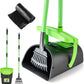 MXF Pooper Scooper Swivel Bin & Rake Kit with 20 Waste Bags, 36.6" Long Handle Adjustable Portable Non-Breakable Dog Pooper Scooper for Large Medium Small Dogs, Poop Scooper for Lawn Yard Dog Kennel