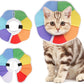 KOOLTAIL Cat Cone Collar, Adjustable Soft Comfortable Cat Recovery Collar to Stop Licking, Foldable Donut Water Resistant Pet Cone for Small Large Cats Kittens After Surgery Flower M