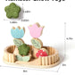 mini&moe Hamster Chew Toys for Teeth - Guinea Pig Chews Enrichment Toys Natural Edible Rabbit Chew Toy for Bunny, Rat, Chinchilla, Gerbils and Others Small Animal