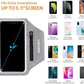 Running Armband with Earphone Bag Cell Phone Armband for iPhone 16 15 Pro 14 Plus 13 11 XR XS, Galaxy S24/S10 Water Resistant Sports Phone Holder Case & Zipper Slot Car Key Holder for 6.7 inch Phone