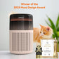 AIRROMI Air Purifier for Bedroom Home,HEPA Filter,Covers Upto 549 Ft²,Quiet 360°intake Air Cleaner with Fragrance ponge for Better Sleep,Night Light,Filters Smoke,Pet Dander,Allergies,Dust,A2005 Beige
