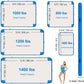 Inflatable Lake Float for Adults, Multi-Person Inflatable Swim Deck with None-Slip Surface, Swimming Water Platform, Floating Island - Dock - Raft for Pool & Beach, Lake, River Fun