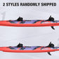 UPWELL 11'/14'6”Inflatable Kayak with Drop Stitch Floor and Accessories Including Kayak Seat with Thickened Cushion, Paddle, Fin, Repair Kits, Carry Bag and Hand Pump