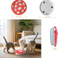 Interactive Cat Toy Automatic Mushroom - Whack-a-Mole Game with Rotating Feathers for Indoor Cats, Hide & Seek Rechargeable Toys Boredom Relief Adult Kittens, Safe Chew Proof Design (Red)
