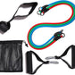 Resistance Bands with Handles for Working Out Women and Men, Exercise Bands with Door Anchor, Stretch Bands for Home Workouts, Simple Guide Included