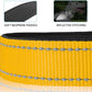 JSXD AirTag Dog Collar, Night Reflective Nylon Dog Collar for Small Medium Large Dogs,Lockable Quick Release Buckle,Padded Breathable Pet Collar with AirTag Holder (Yellow, Medium)
