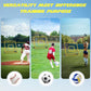 Baseball Rebounder Net,4x4.5FT Multi-Sport Pitch Back Rebounder Steel Frame with 4 Adjustable Angles, 40pcs Bungees Soccer, Volleyball&Lacrosse Trainer for Solo Fielding,Pitching and Reflex Training