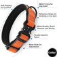 Plutus Pet Tactical Dog Collar, Reflective, Adjustable Heavy Duty Dog Collar, Soft Padded and Comfortable, for Small Medium and Large Dogs (Orange, S)