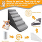 Dog Stairs&Steps for 30 Inches High Bed Up to 30-36 Inch Tall, Pet Cat Ramp Ladder for Small Dogs, Doggie, Old Cats, Kitty, Small Animals Grey