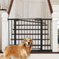 Cumbor 29.7-46" Baby Gate for Stairs, Mom's Choice Awards Winner-Auto Close Dog Gate for The House, Gifts for Mom, Easy Install Pressure Mounted Pet Gates for Doorways, Black