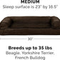 Furhaven Cooling Gel Dog Bed for Medium/Small Dogs w/ Removable Bolsters & Washable Cover, For Dogs Up to 35 lbs - Plush & Suede Sofa - Espresso, Medium