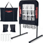 9 Hole Pitching Net with Strike Zone, Baseball Pitching Target, Softball Pitching Net, Portable Pitcher Training Equipment Height Adjustable