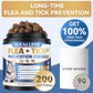 Flea and Tick Prevention for Cats, 200 Soft Chews for Fleas Treatment for Cats, Natural Cat Oral Flea Chewables Support Supplement, Flea and Tick Chews for All Breeds & Sizes