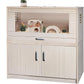 Large Hamster Cage, Wooden Hamster Cages and Habitats with Storage Cabinet and Openable Top Decorative Pet House Acrylic Panels for Hedgehog Gerbil and Rat (31.5"× 15.7"× 33.5")