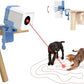 Potaroma Truly Random Cat Laser Toys, No Knock-Over Clamp, Automatic Chargeable Interactive Kitten Toy Indoor Exercise for All Breeds, Light Blue White