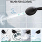 Filtered Shower Head with Handheld, High Pressure 9 Spray Mode Matte Black Showerhead with 4 Filters, Detachable Shower Head, Water Softener Filters Beads for Hard Water - Remove Chlorine