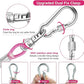 Dog Tie Out Cable for Outside,20FT Long Dog Leash&Chains with Swivel Hook,Small-Large Dogs Runner Cable for Yard,Heavy Duty Dogs Lead Line for Outdoor and Camping (500lbs 20FT, Pink)