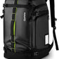 Gonex 50L Ski Boot Bag Backpack, Waterproof Snowboard Boot Backpack for Men Women, Ski Boots Bag for Travel, Ski, Snowboard, Helmet, Goggles and Outerwear Black