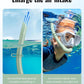 W WSTOO Adults Diving Snorkel Breathing Tube Silicone Flexible Foldable Snorkel Anti-Drop for Freediving Swim Training,Diving and Scuba Diving,Easy to Carry for Travel