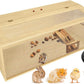 Large Hamster Cage 40", Top Opening Lockable Roof, Gerbil Cage with Ventilation Window, Dwarf Hamster Cages and Habitats, Chewproof Syrian Hamster Habitat Enclosure, (Wooden, 40" L x 16" W x 16" H)