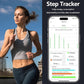 Thin Smart Ring for Fitness & Health Tracking -Heart Rate/Blood Oxygen Monitor, 5ATM Waterproof, Sleep Analysis, Pedometer -No APP Subscription Compatible with Smartphone (Black, 8)