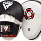 RDX Boxing Pads Focus Mitts, Maya Hide Leather Curved Hook and Jab Target Hand Pads, Great for MMA, Kickboxing, Martial Arts, Muay Thai, Karate Training, Padded Punching, Coaching Strike Shield
