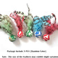 Cat Toy Balls, 5 PCS Colorful Feather Bouncy Balls for Cats No Noise Interactive Kitten Toys Cat Exercise Ball, Safe for Your Kitty (C)