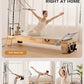 Pilates Reformer Machine, Quick-Assembly Studio Grade Pilates Equipment for Gym and Home, Oak Wood Pilates Reformer with Reformer Accessories