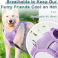 BARKBAY Dog Harness No Pull with ID Tag Pocket - Heavy Duty, Reflective, Easy Control for Large Dogs(Violet Purple,XL)