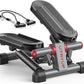 UTRYUP Mini Stepper for Home Exercise, Compact Hydraulic Stair Stepper with Resistance Bands, Quiet Fitness Machine with LCD Monitor, 300 lbs Weight Capacity