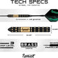 IgnatGames Premium Steel Tip Darts – 3/6/12 Pack Brass Barrels with Aluminum Shafts, 16 GlideXPro Flight Set, Tool Kit & Giftable Case
