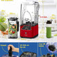 CRANDDI Commercial Quiet Blender, 2200 Watt Professional Countertop Blender with BPA-FREE 80oz Pitcher, Built-in Pulse & 15-speeds Control, Smoothie Blender for Commercial and Home, K90 Red