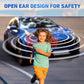 Kids Headphones, Bluetooth 5.2 Air Conduction Open Ear Headphones, 85dB Volume Limiting, Stereo Sound with Mic, IPX5 Waterproof, 20H Playtime, Perfect for School and Outdoor Activities-Blue
