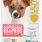 Paw Inspired Disposable Dog Diapers | Female Dog Diapers Ultra Protection | Diapers for Dogs in Heat, Excitable Urination, or Incontinence (12 Count, Small)