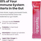 Blume New SuperBelly Gut Health and On-The-Go Hydration Packets, Sugar-Free, with Prebiotics, Probiotics, Apple Cider Vinegar, Vitamin C, and Electrolytes, Strawberry Hibiscus, 15 Sticks