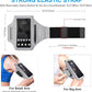 GUZACK Running Armband Case for iPhone 16/15/14/13/12/11 Pro Max, Galaxy S25/S24/S23/S22, Universal Cell Phone Arm Holder with Key Pocket & Card Slot, Gray